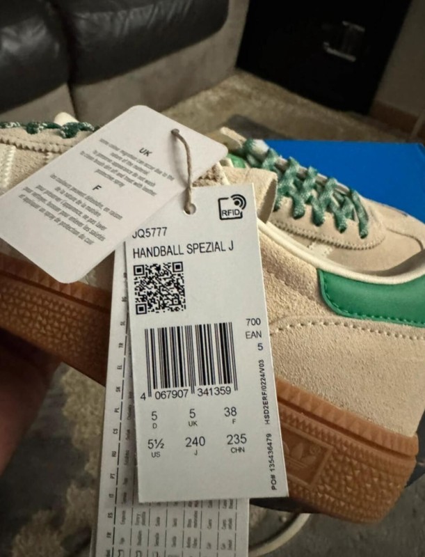 adidas handball spezial white cream green taille 38 2