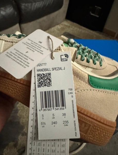 adidas handball spezial white cream green taille 38