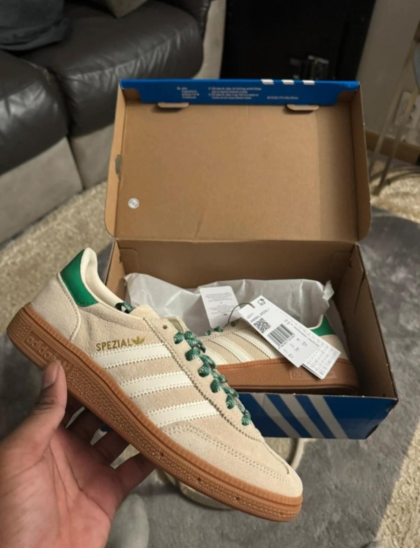 adidas handball spezial white cream green taille 38 2