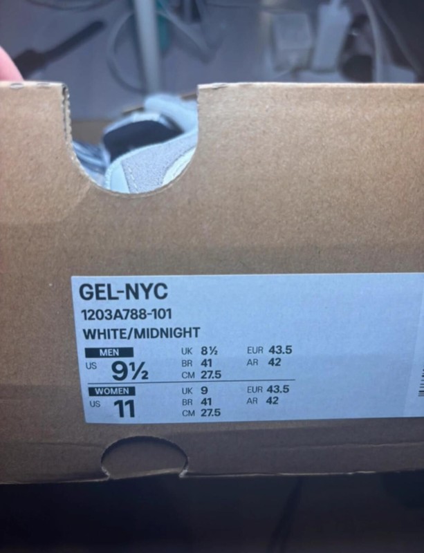 Asics gel nyc white midnight taille 43 2