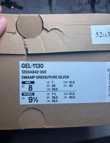 Asics 1130 swamp green pure silver taille 41,5