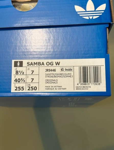 adidas samba OG sand strata taille 40,5