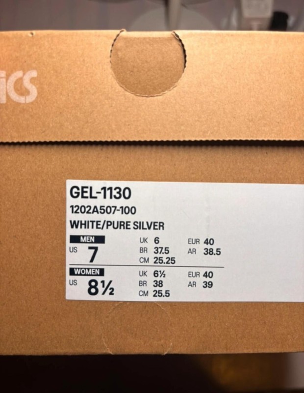 Asics gel nyc 1130 white pure silver pink taille 40 2
