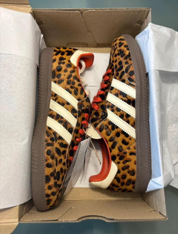 adidas samba og leopard red creme taille 37 2