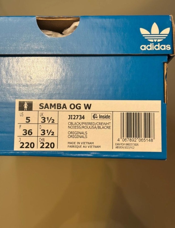 adidas samba og leopard red creme taille 36 2