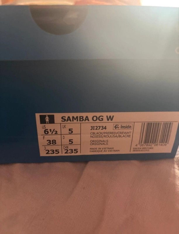 adidas samba og leopard preloved red taille 38 2