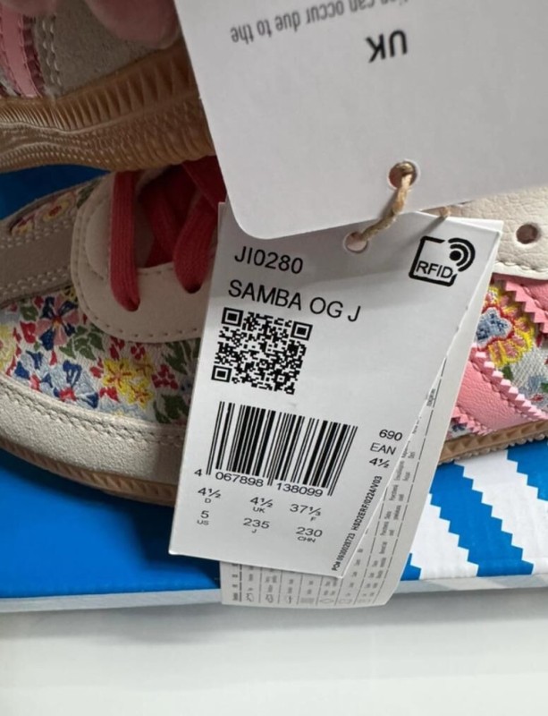 adidas samba og pink floral by liberty london taille 37 2