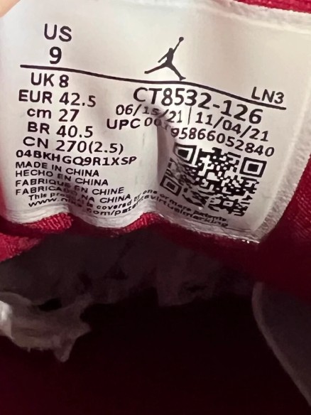 Nike Air Jordan 3 Cardinals Red