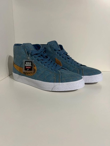 Nike SB Blazer Mid Supreme Denim
