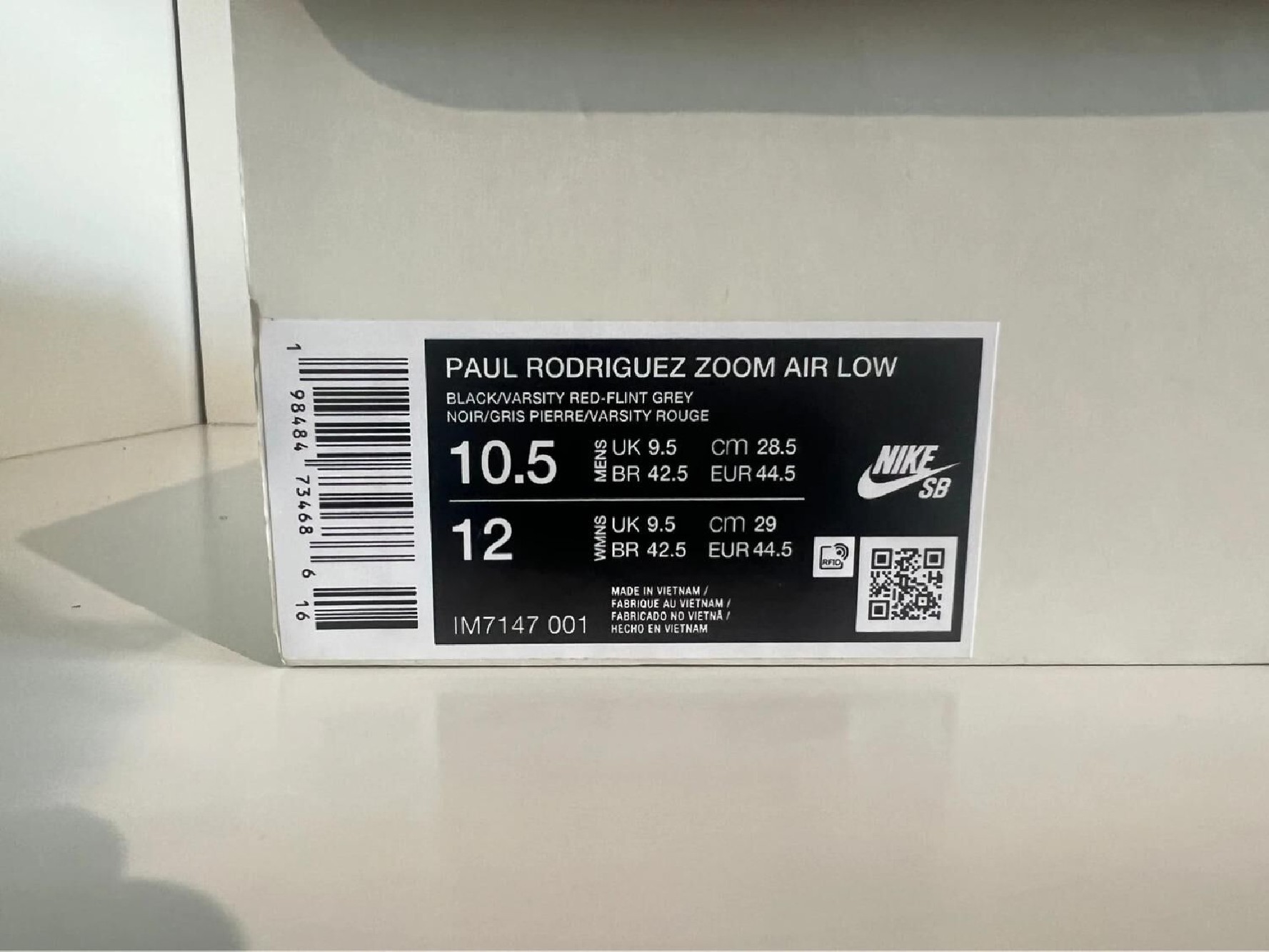Nike SB Zoom Air Paul Rodriguez 1 Bred