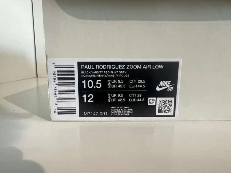 Nike SB Zoom Air Paul Rodriguez 1 Bred