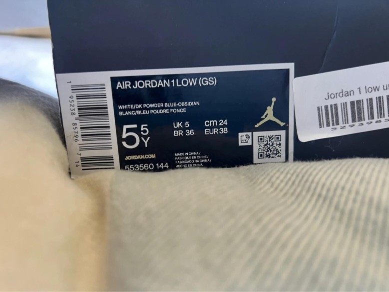 Nike Air Jordan 1 low UNC (GS)