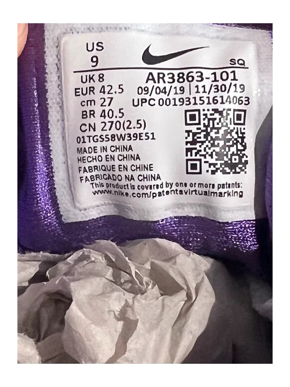 Nike Air Max 1 DNA CH.1 Purple Punch