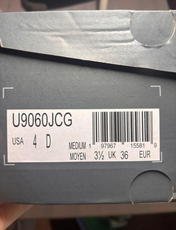 New Balance 9060 concrete grey taille 36 2