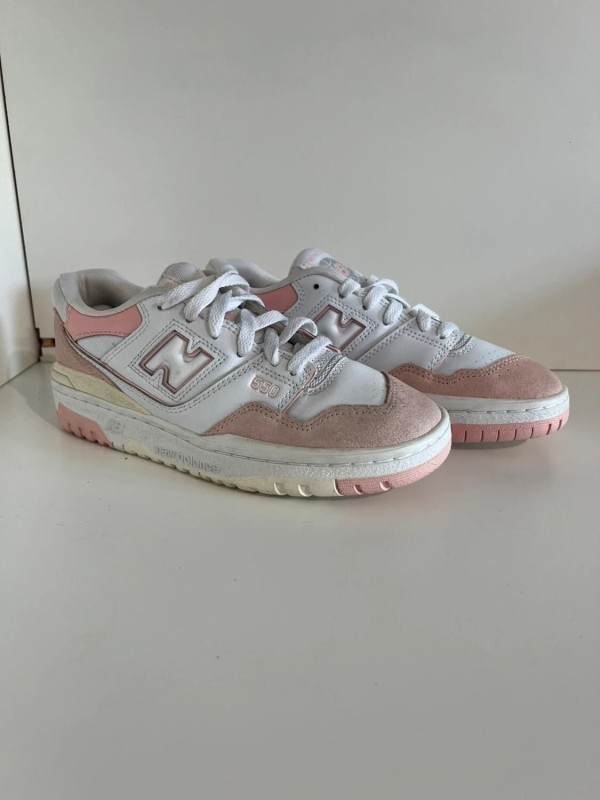 New Balance 550 Wit Roze