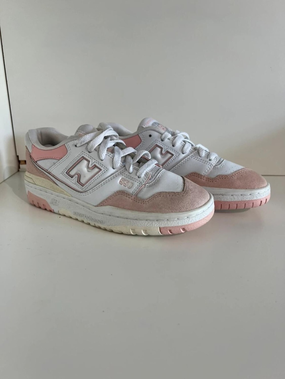 New Balance 550 Wit Roze
