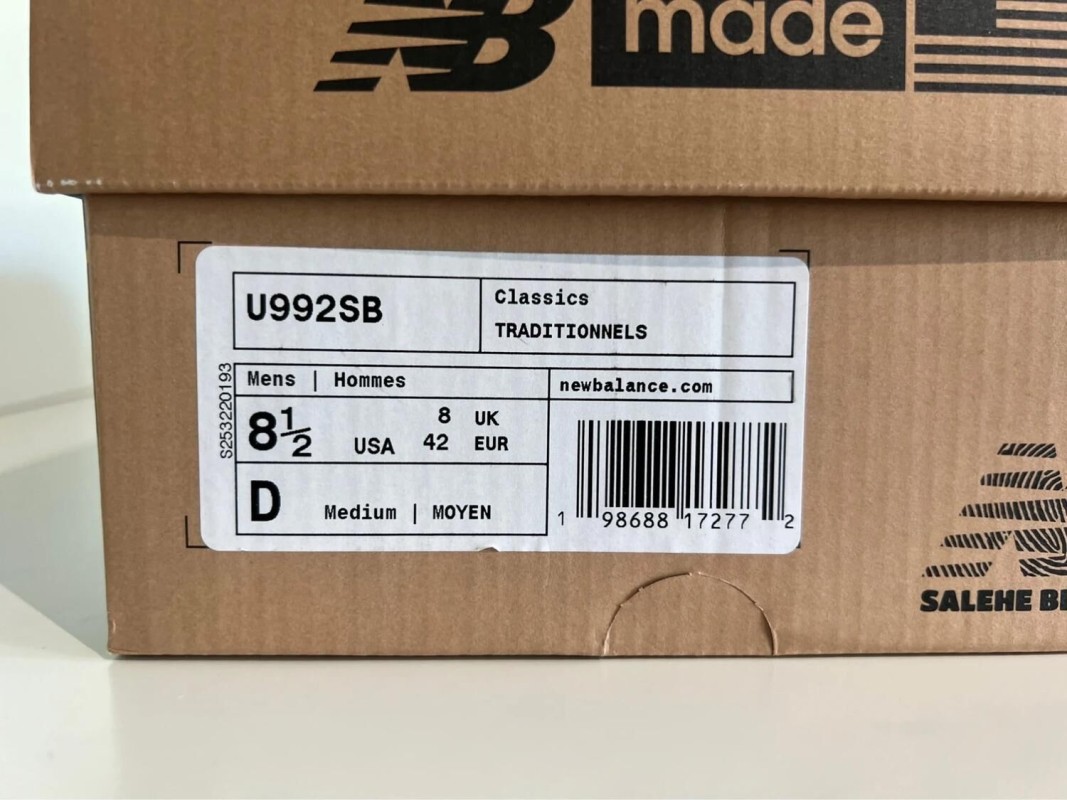 New Balance 992 Salehe Bembury Calm Be The Crater 2