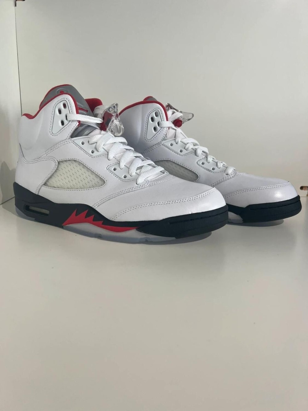 Nike Air Jordan 5 Silver Tongue Fire Red