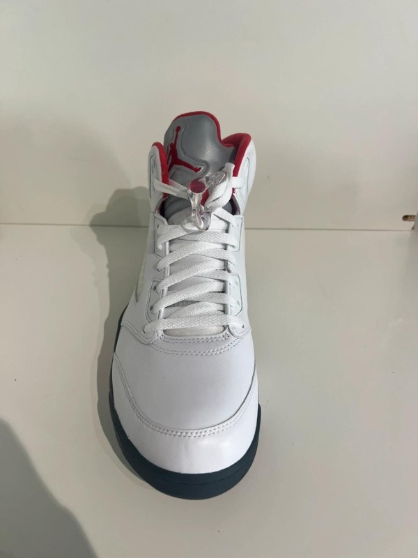 Nike Air Jordan 5 Silver Tongue Fire Red 2