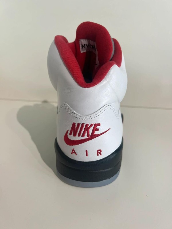 Nike Air Jordan 5 Silver Tongue Fire Red 2