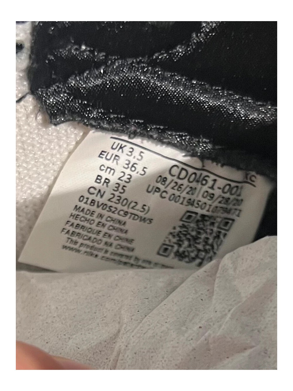 Nike Air Jordan 1 High Silver Toe