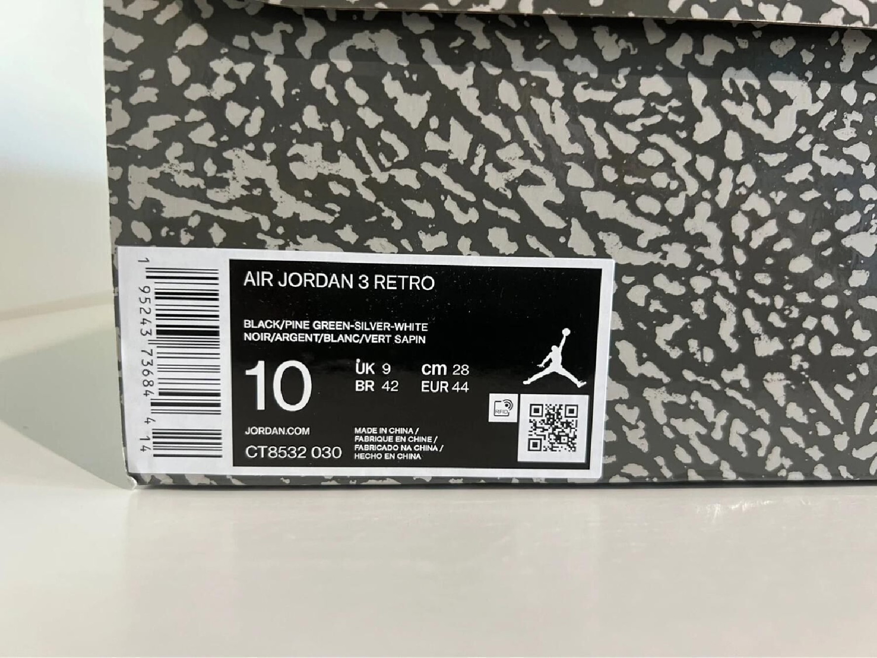 Nike Air Jordan 3 Pine Green