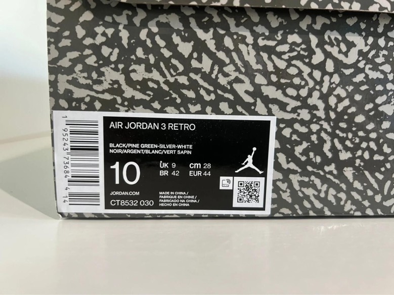 Nike Air Jordan 3 Pine Green