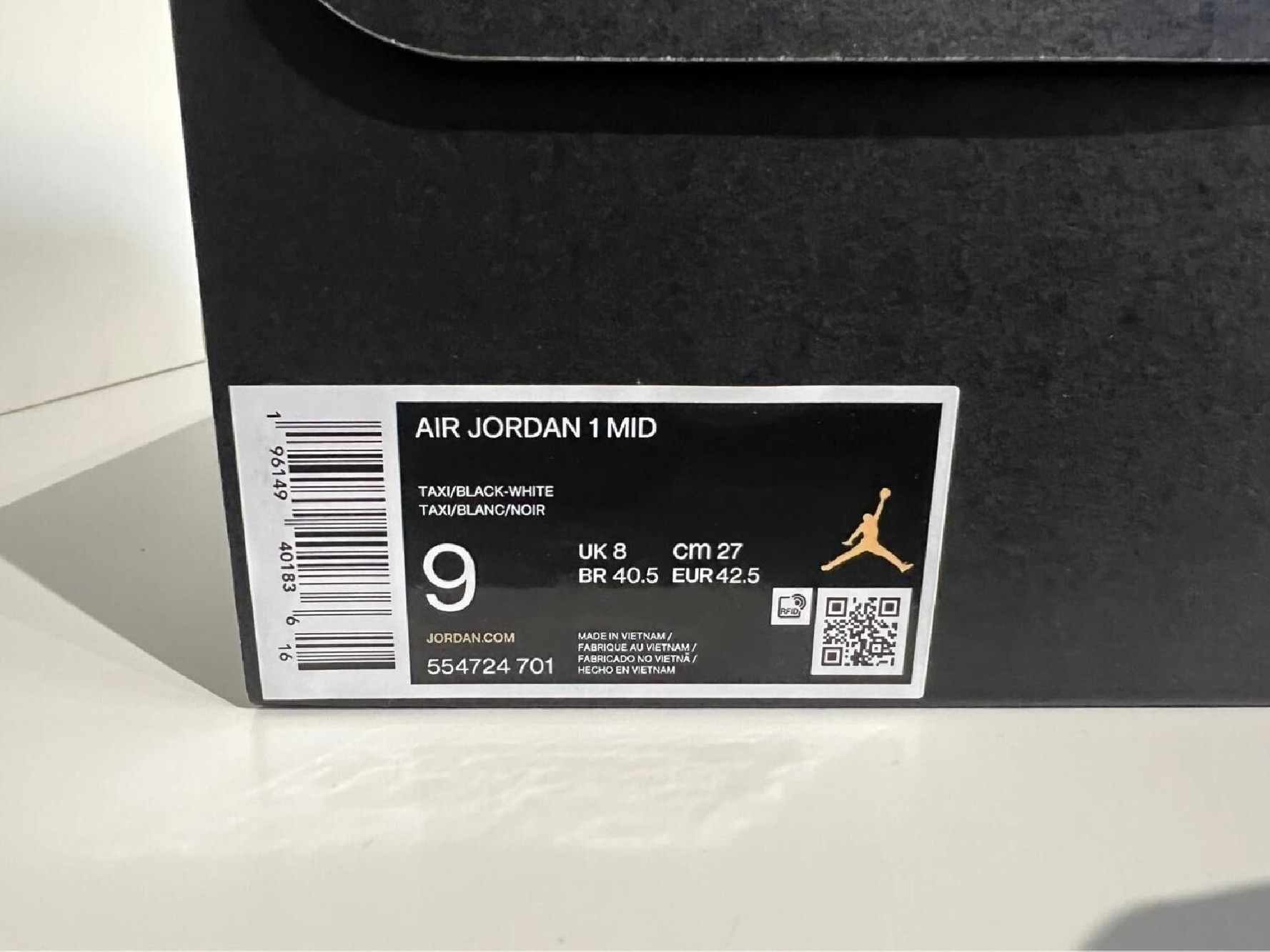 Nike Air Jordan 1 mid Taxi