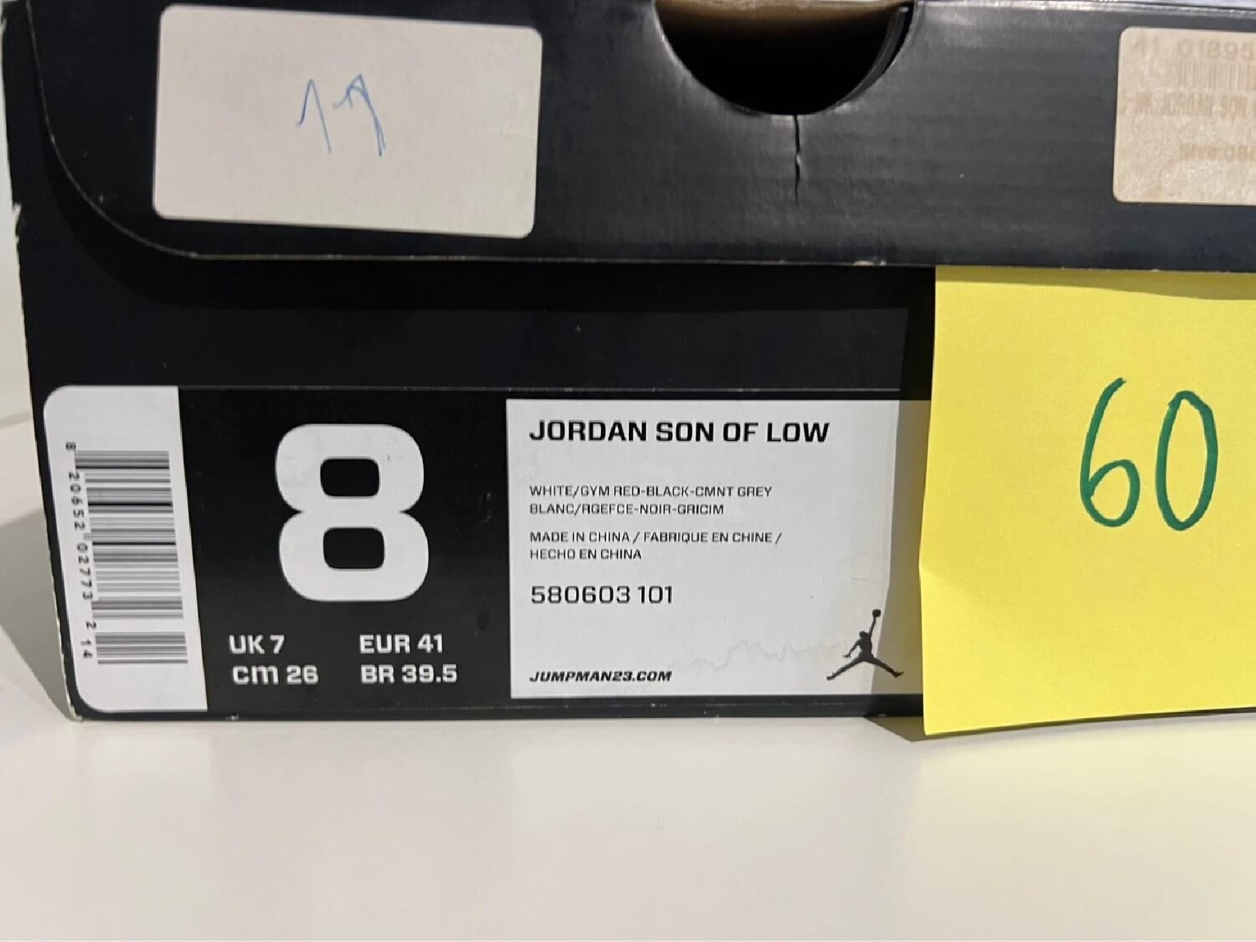 Jordan Son of Mars low White Cement (2013)