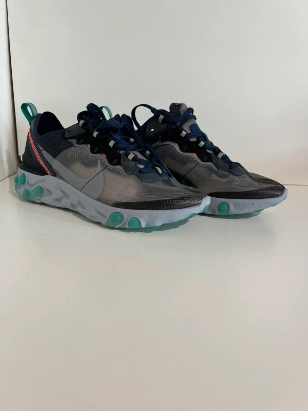 Nike React Element 87 Black Neptune Green