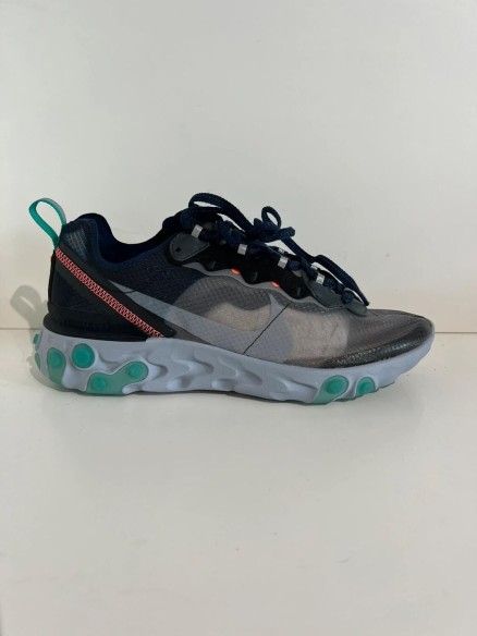 Nike React Element 87 Black Neptune Green