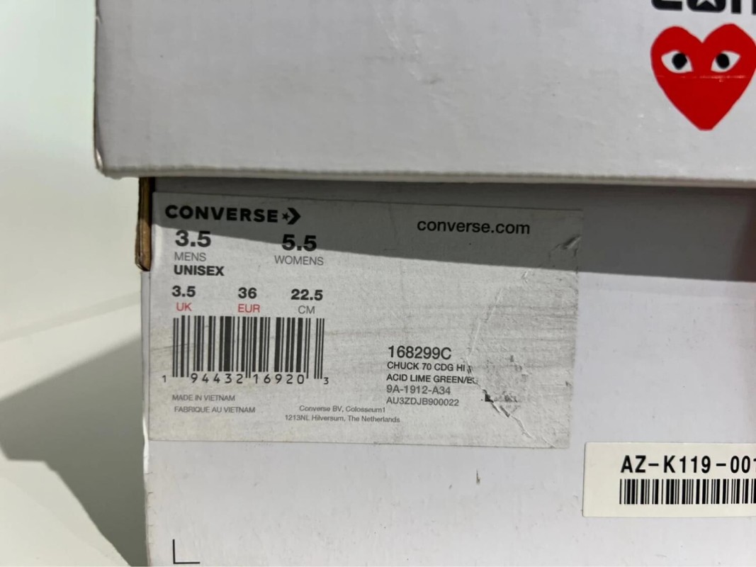 Converse Chuck Taylor All Star 70 CDG Play Bright Green 2