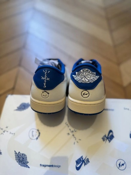 Air Jordan 1 Low Travis Scott Fragment Military Blue EU 45, US 11, UK 10