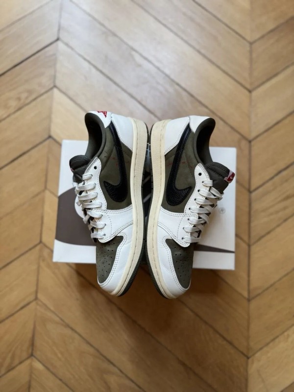 Nike Air Jordan 1 Low Travis Scott Medium Olive EU40,5 US7,5 DM7866-200 2