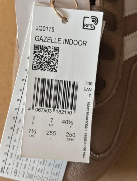 adidas gazelle indoor earth strata taille 40,5
