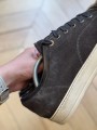 Lanvin Baskets basses DBB1 homme noires en cuir et cahoutchouc