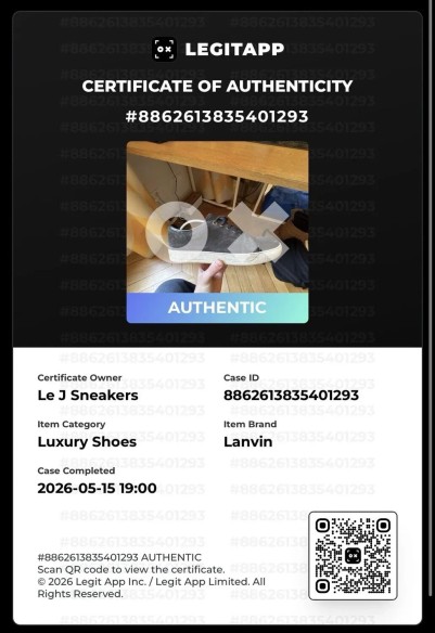 Lanvin Baskets basses DBB1 homme noires en cuir et cahoutchouc