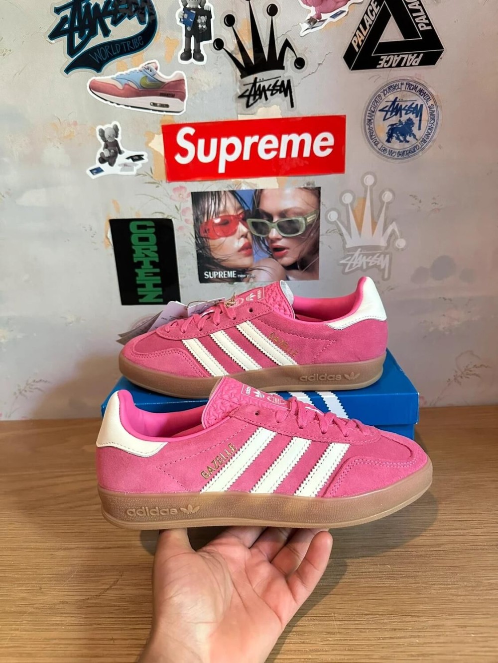 adidas Gazelle Pink White / blanc rose