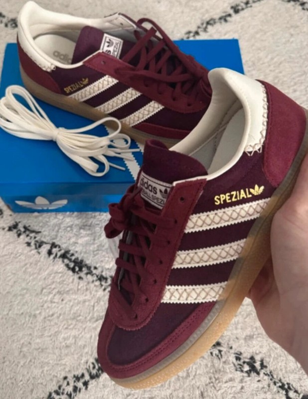 Adidas handball spezial bordeaux burgundy / rouge foncé taille 38,5