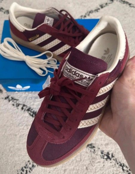 Adidas handball spezial bordeaux burgundy / rouge foncé taille 38,5