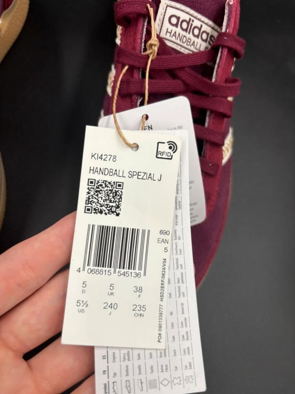 Adidas handball spezial bordeaux burgundy / rouge foncé taille 38 2