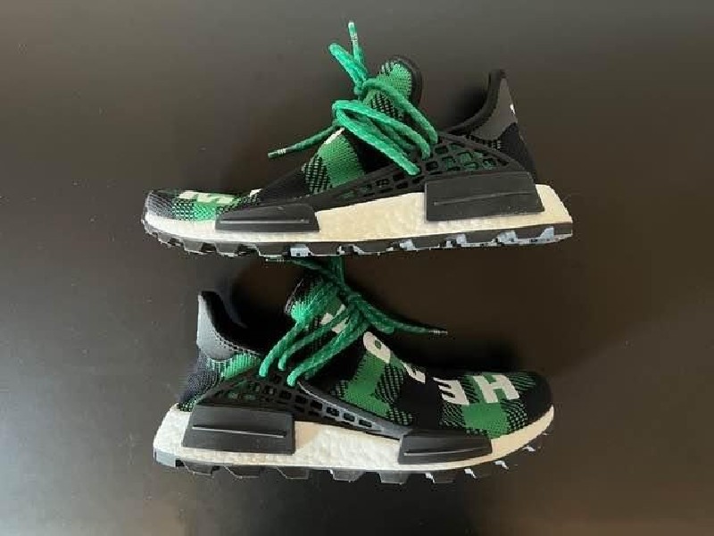 adidas NMD Hu Pharrell x BBC Green Plaid