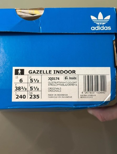adidas gazelle indoor olive strata taille 38,5