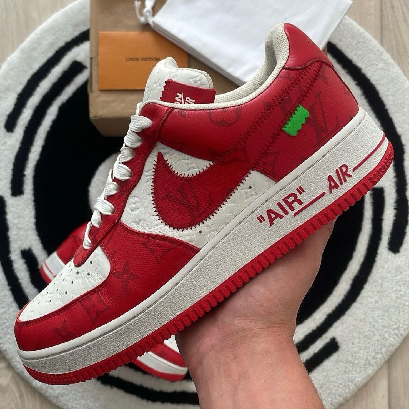 Nike Air Force 1 Louis Vuitton Red