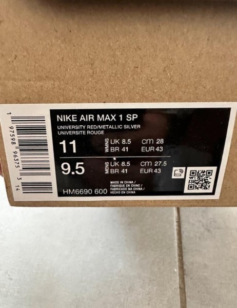 Nike air max 1 jacquemus