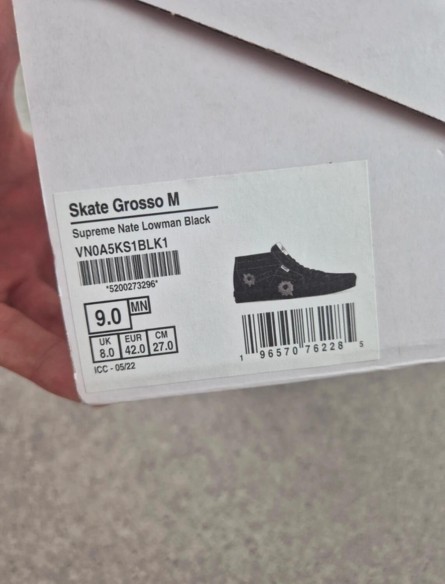 Vans Supreme Grosso Mid Nate Lowman taille 42