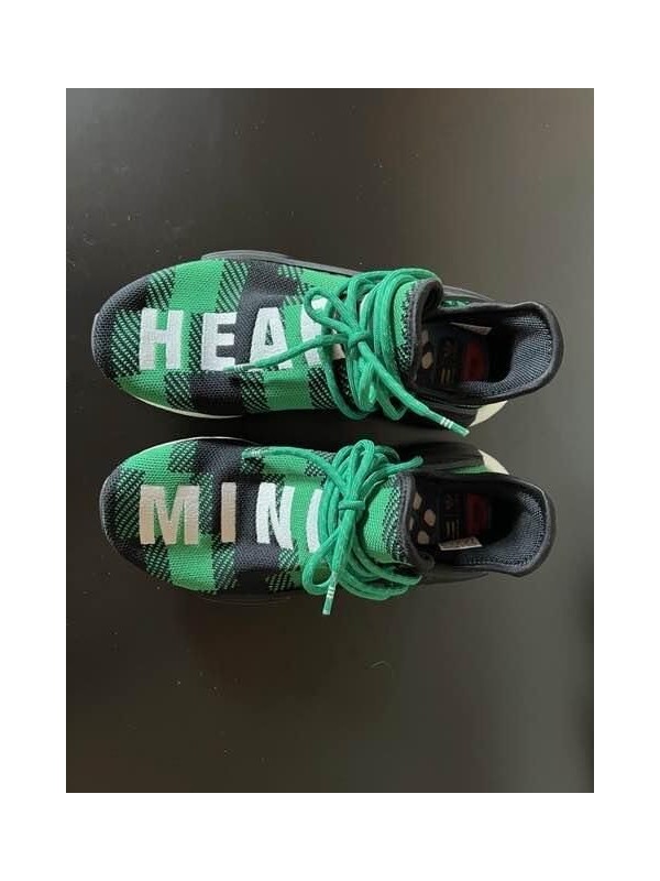 adidas NMD Hu Pharrell x BBC Green Plaid 2