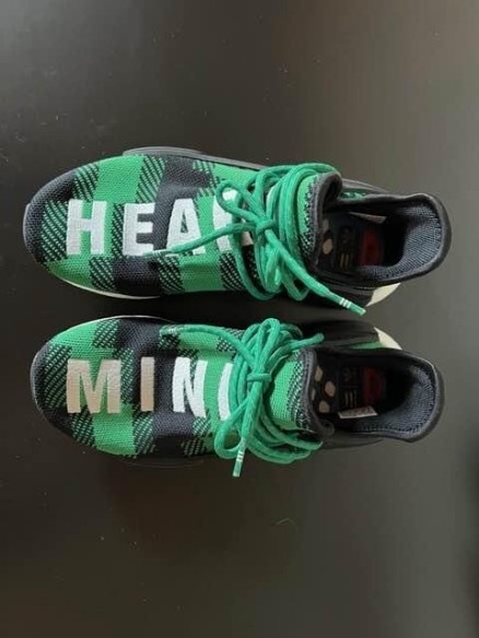 adidas NMD Hu Pharrell x BBC Green Plaid