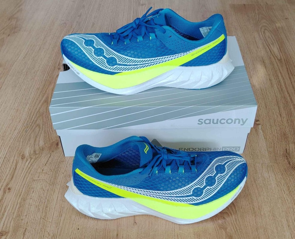Saucony Endorphin Pro 4 – Lapis/Citron (Bleu) - T.45