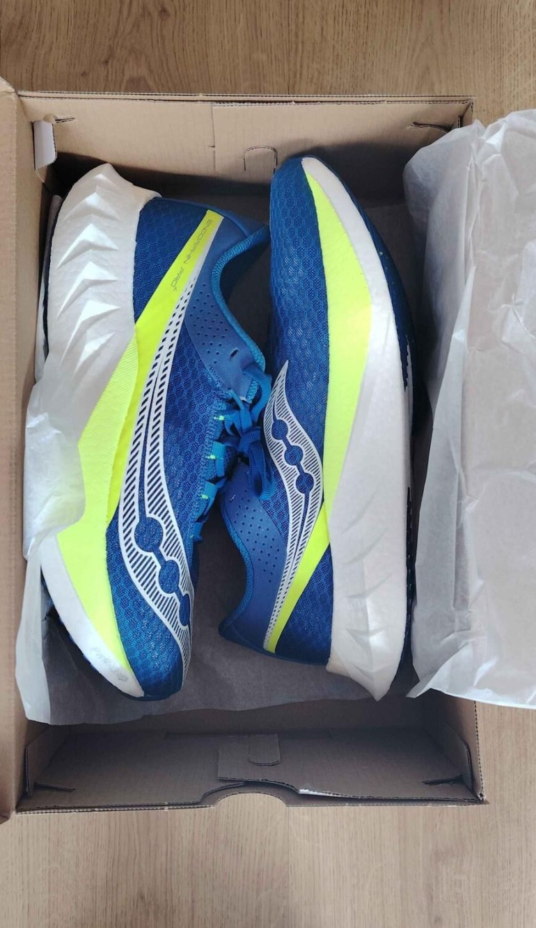 Saucony Endorphin Pro 4 – Lapis/Citron (Bleu) - T.45